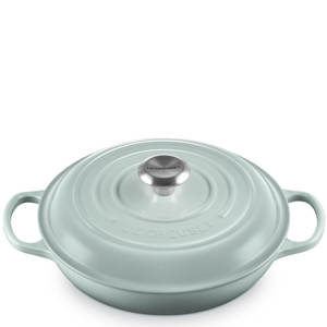 Le Creuset Signature Sea Salt Cast Iron Shallow Casserole 26cm